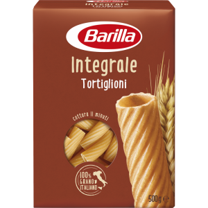 Barilla Tortiglioni pasta meergranen